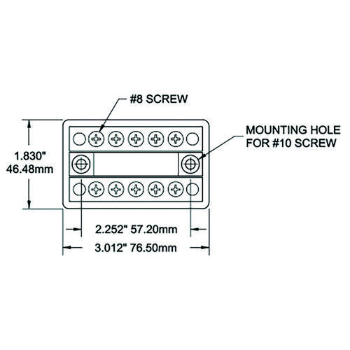 KOPPLINGSPLINT +/- 5-TERMINAL